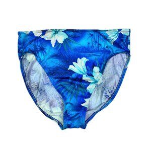 Vintage NWOT 90s Mainstream Size 18 Swim Bottoms Briefs Hi Cut Floral